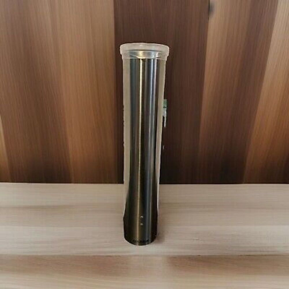 Water Cup Dispenser 3 To 5 Oz Cups San Jamar Stainless Steel with Cap